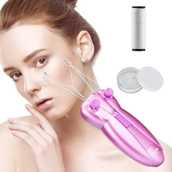 Épilateur Facial Électrique - Femme - Sans fil - Violet - 30 min dautonomie