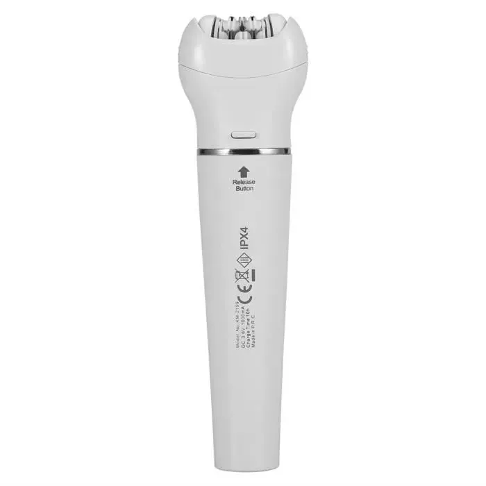 Épilateur facial - Kemei - Rechargeable 5 en 1 - Élimine les poils fins - Nettoie les pores - Blanc