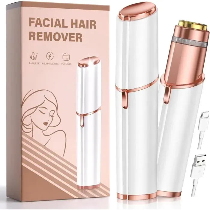 Épilateur facial rechargeable pour femme - Modèle BZ - Visage menton lèvre cou joues - Rechargeable
