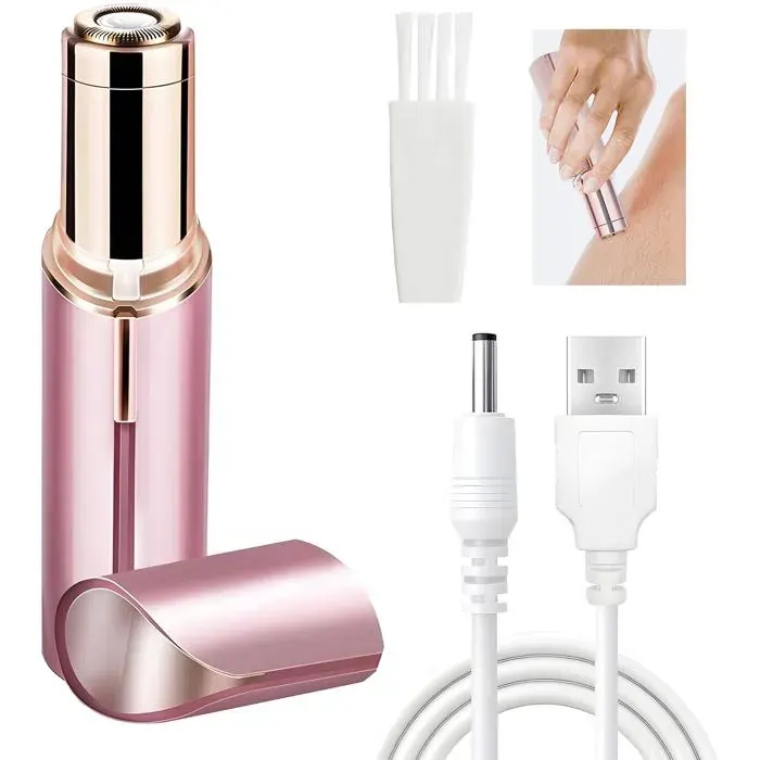 Épilateur facial rechargeable USB pour femme - Mini épilateur facial - Rechargeable par USB