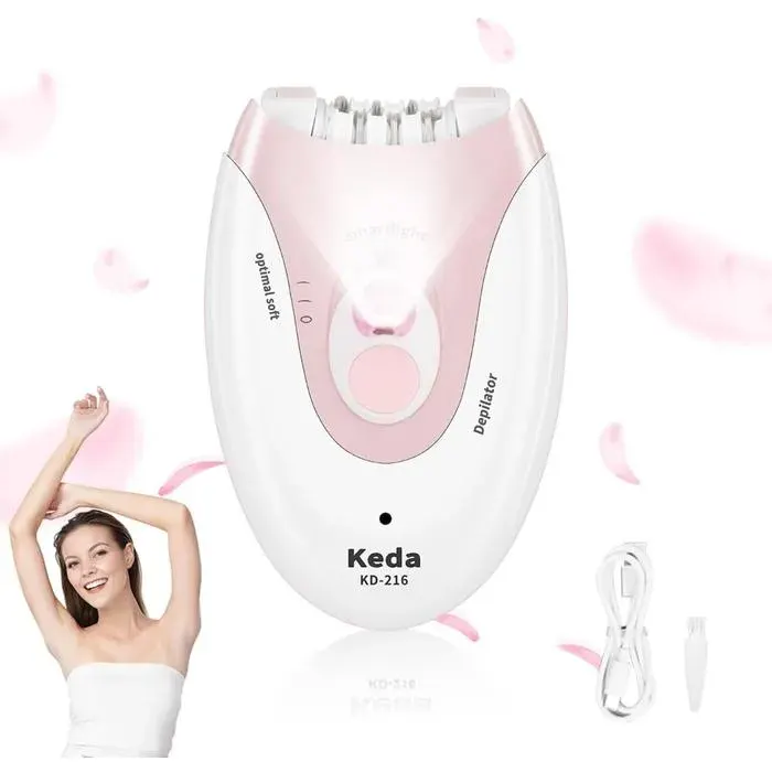 Épilateur facial rechargeable - XVX - Sans fil - Double vitesse - Tête lavable - Pour femme