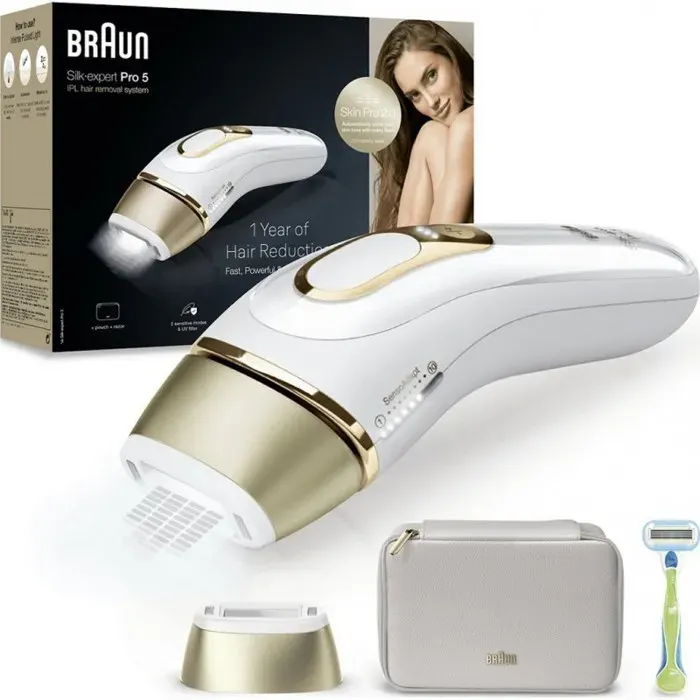 Epilateur IPL BRAUN Silk-expert Pro 5 PL5052 - Sans fil - Technologie IPL - Tête de précision