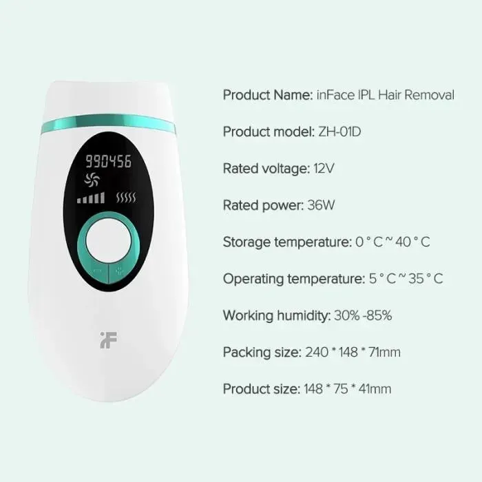 Épilateur Laser InFace 900000 - Marque Inface - Couleur principale Vert - Mixte
