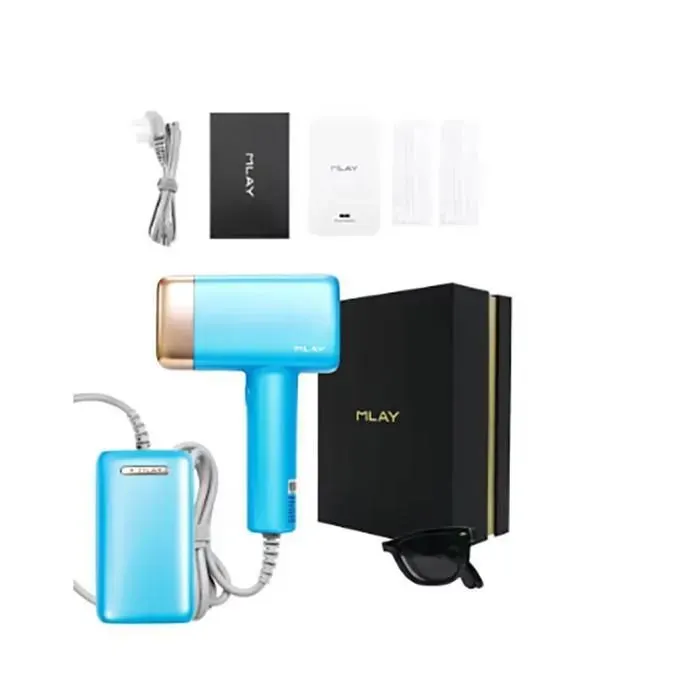 Epilateur Lumière Pulsée Avec Refroidissement Par Glace500000 Flashs IPL Epilation Definitive 5 Niveaux Dnergie pour Visage Corps