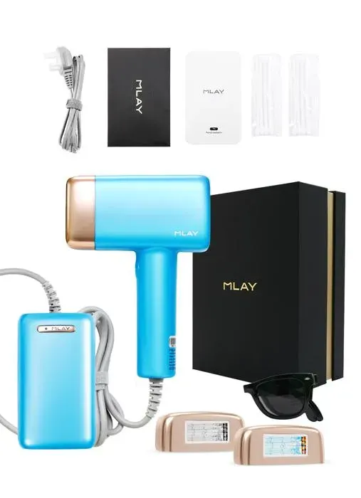 épilateur lumière pulsée gelé point de congélation Épilateur laser IPL 500 000 flashs épilation laser indolore et tête remplaçable