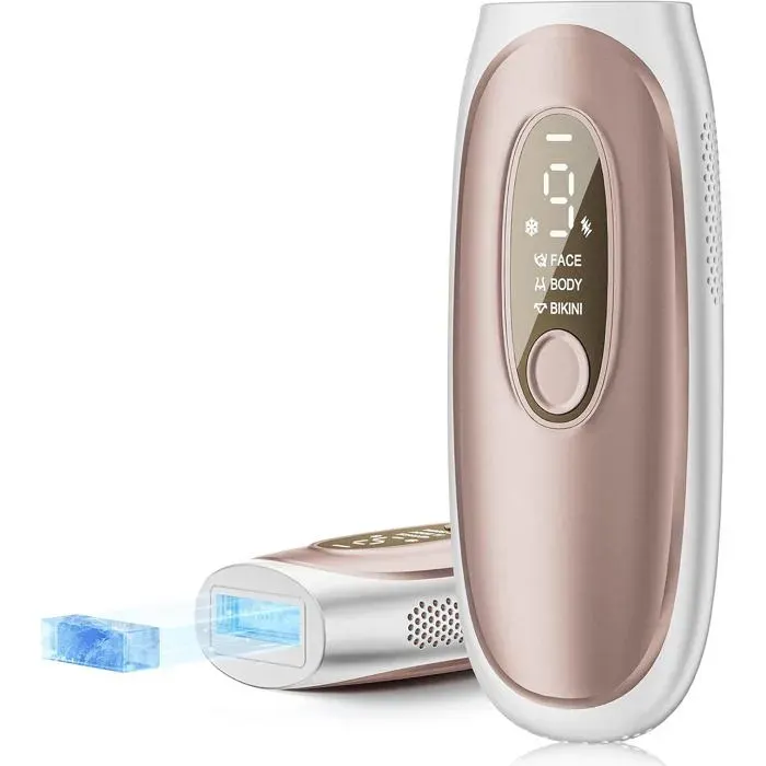 Épilateur Lumière Pulsée Ipl Avec Technologie De Refroidissement Saphir 9 Niveaux DÉnergie Astuces Intelligentes Pour Le Corps/B