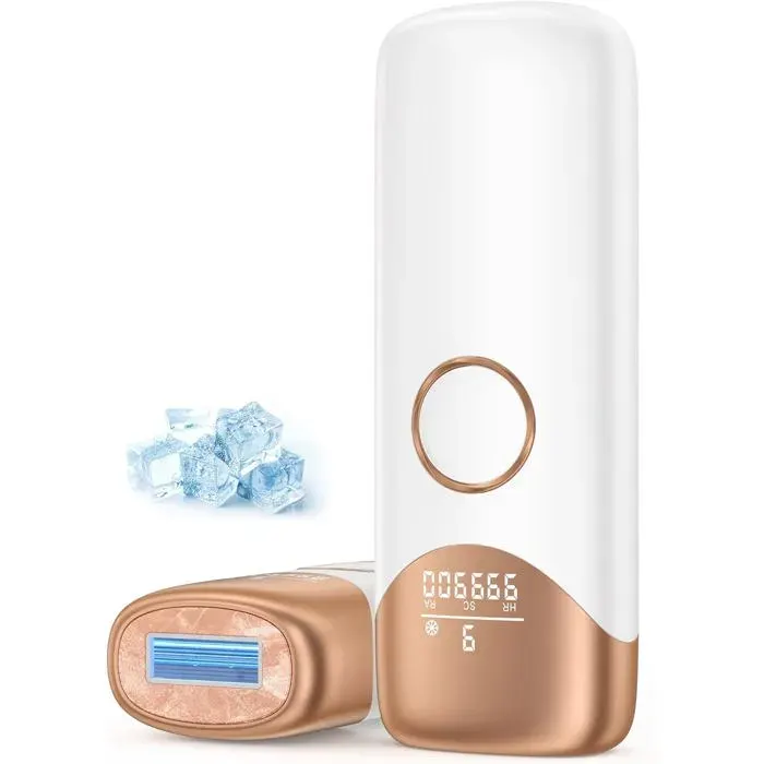 Épilateur Lumière Pulsée IPL - BEAURIS - 3 en 1 - Refroidissement par glace - 9 niveaux - 999 900 flashs