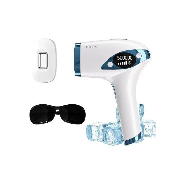 Épilateur Lumière Pulsée IPL - MLAY - 500000 flashs - 5 Niveaux - 2 Modes