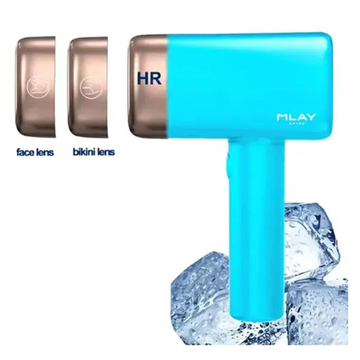 Épilateur lumière pulsée Refroidissement par glace Ipl Épilation 1500000 flashs Lampes remplaçables Appareil dépilateur laser