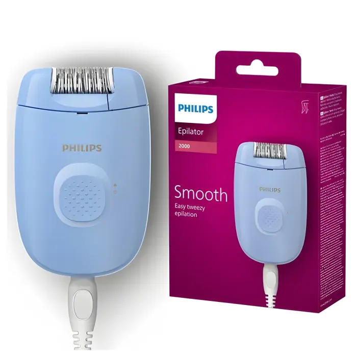 Épilateur - PHILIPS - BRE228/00 - Bleu - Secteur (filaire) - Tête lavable