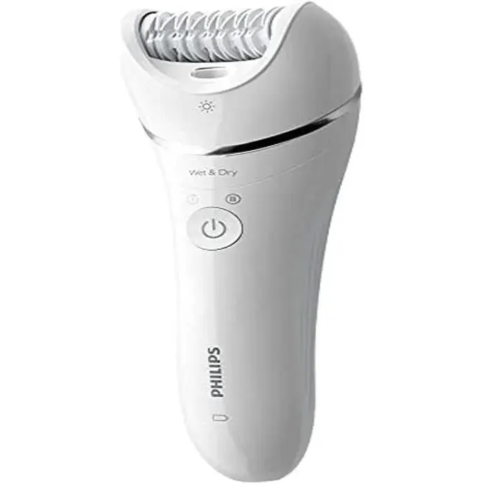 Épilateur - PHILIPS - BRE700/00 - Wet & Dry - Blanc - 1 Batterie Lithium-ion