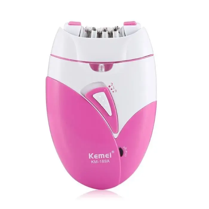 Épilateur pour femme - NIKING - Kemei KM-189A - Rechargeable - Corps - Rose