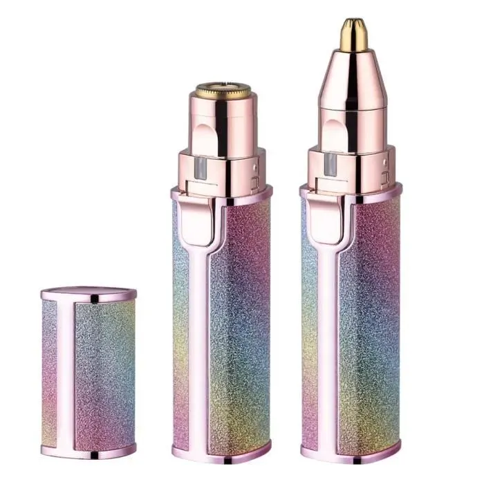 Épilateur Sourcil Électrique Femme 2 en 1 Épilateur Visage Indolore Flawless pour Epilation Sourcil Visage Lèvres - Couleur