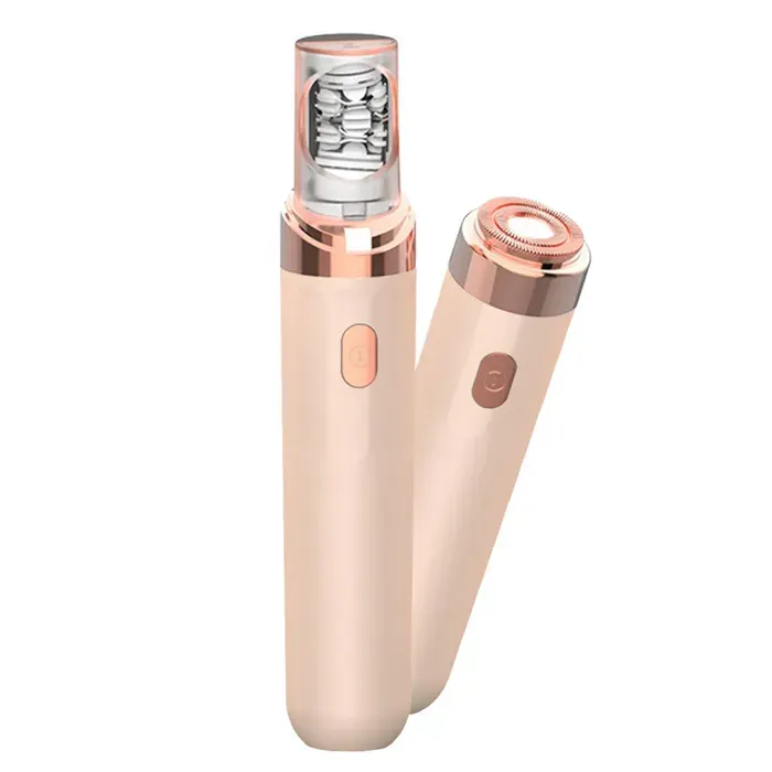 Épilateur - Vantory - 2 en 1 pour Femmes Rechargeable Type-C Tête Lavable Batterie 350mAh Longue Autonomie Compact Portable Nomade