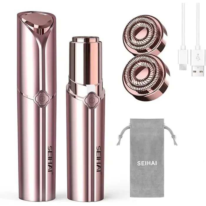 Épilateur Visage Femme Rechargeable Via USB Épilation Visage Femme Épilation Visage Femme Indouleur Rasoir Fem EPILATEUR ELECTRIQUE