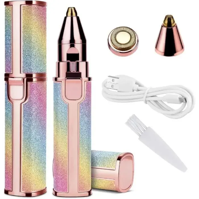 Épilateur Visage Peaux Sensibles Usb Rechargeable Épilateur De Précision Portable Stylo Femme Homme Épilation Corps Pel[J6284]