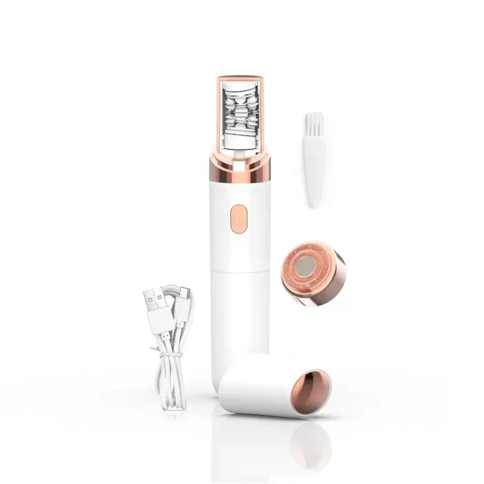 Épilateur visage rechargeable USB pour femme - Épilation douce rapide appareil facial portable - EpilSmooth pour peau lisse Corvina