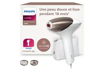 Epilation semi-définitive Philips Lumea série 8000 SenseIQ BRI945