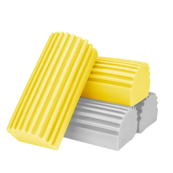 Eponges nettoyage humides - 4 pièces Eponge magique aspirateur stores verre miroirs fenêtres - Blanc Étiquette