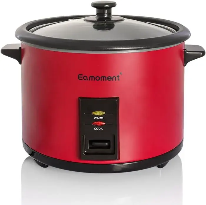 Erc-10Crd 1.8L 700W Cuiseur À Riz Et Insert Vapeur Noir Chaud Et Cuire 1-10 Personnes Marmite À Revêtement AntiadhésifCuillère