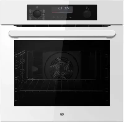 Essentielb - Four Encastrable Efmp 105b2 - Pyrolyse - Chaleur Pulsée - Porte Froide - Rails Télescopiques — coloris Blanc