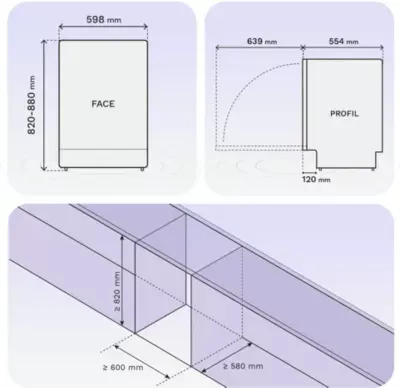 Essentielb - Lave Vaisselle Encastrable Elvf40a — vue 5