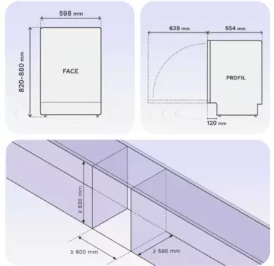 Essentielb - Lave Vaisselle Encastrable Elvf40b — vue 5