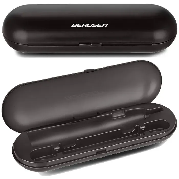 Étui de voyage pour brosses à dents - JANSHOP - Noir - Compatible Berdsen Sonica B3 & B4 - Fermeture à clip — coloris Noire