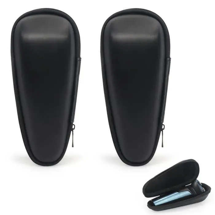 Étui pour rasoir électrique pour rasoir pour hommesétui de transport léger et durable à fermeture pour rasoir de voyage 2pièces