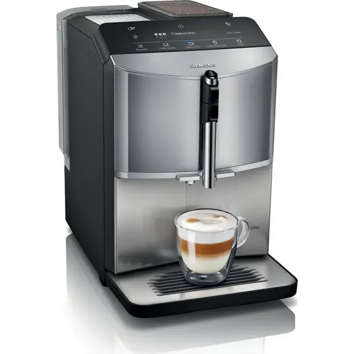 Expresso avec broyeur - SIEMENS - TF305E04 - Argent - 15 bar - 1450 Watt - Compatible grains de café
