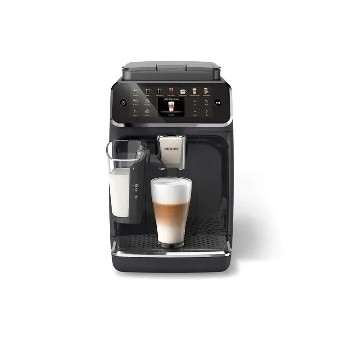 Expresso Broyeur PHILIPS EP4441/50 cafetière à grain LatteGo série 4400, 12 boissons, SilentBrew, Noir — vue 3