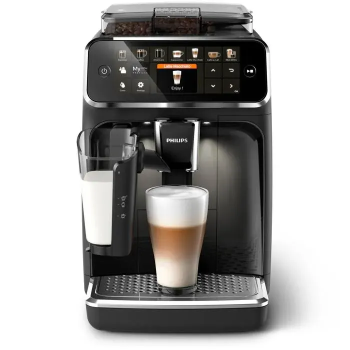 Expresso broyeur Philips EP5441/50 Machine à café à grain Noire Série 5400 LatteGo