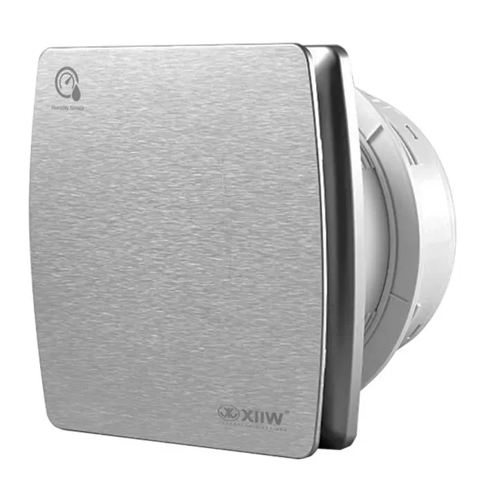 Extracteur dair Ø100mm 12W Ventilateur Salle de Bain avec Suivi Capteur Température et Dhumidité Delaytime