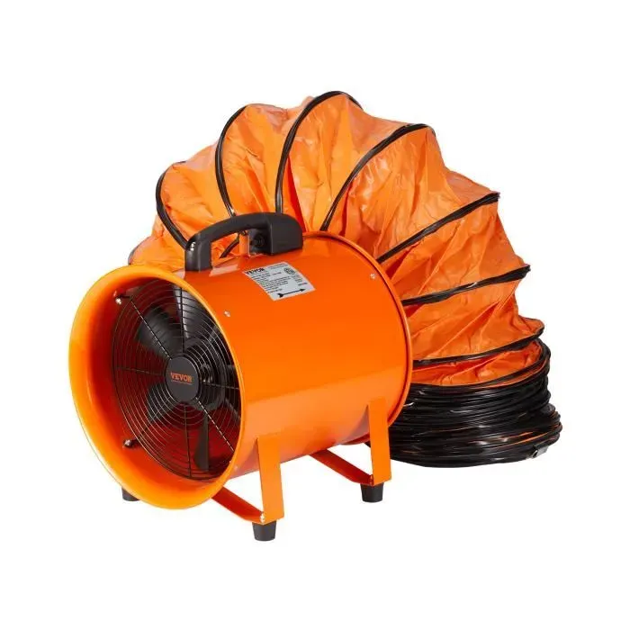 Extracteur dAir - VEVOR - 4064 mm Ventilateur Industriel Ventilateur dExtraction Conduit 10 m 2 Engrenages