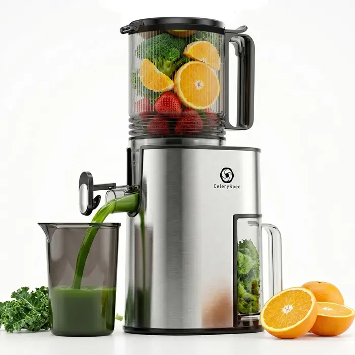 Extracteur de Jus - 250W - 18L - Goulotte 130 mm - Sans BPA -999 % des nutriments des fruits et légumes