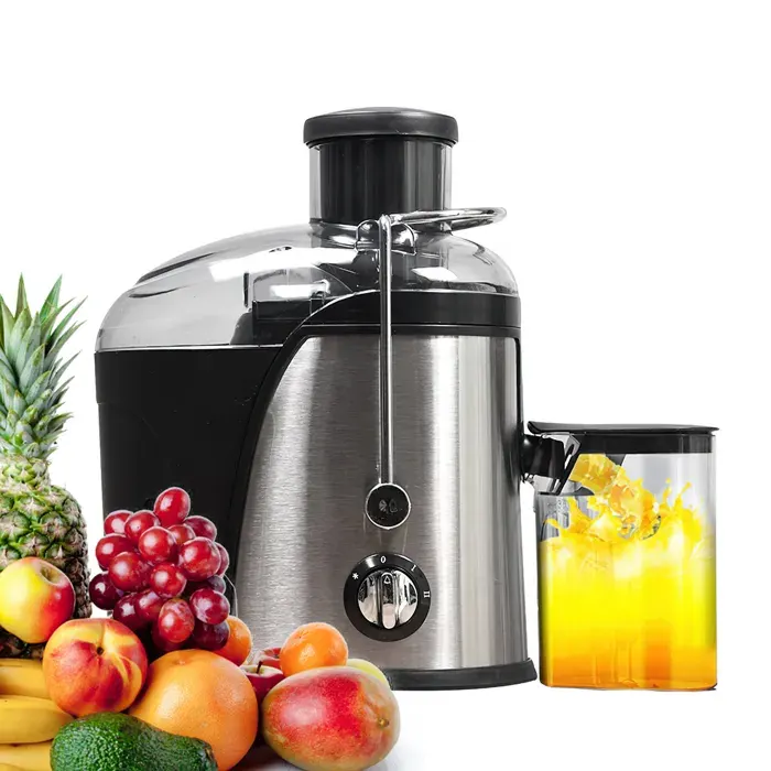 Extracteur de jus 400 W - réglage à deux vitesses - séparation de la pulpe et du jus - facile à nettoyer - réservoir à pulpe 15 L