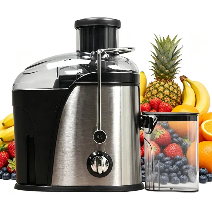 Extracteur de Jus 400W/1.5L- Centrifuge de Fruits Légumes Large Goulotte - 2 Vitesses - Jarre à Jus Sans BPA -Jus 99% -22 000tr/min