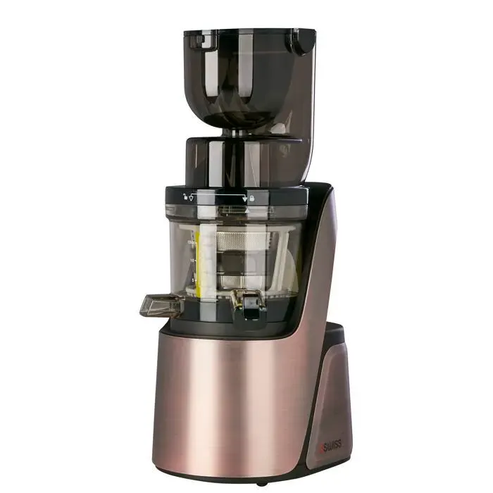 Extracteur de Jus - 4Swiss - BM105 Swan - Moteur 400W - Rotation Lente 37 tr/min - Nettoyage Facile