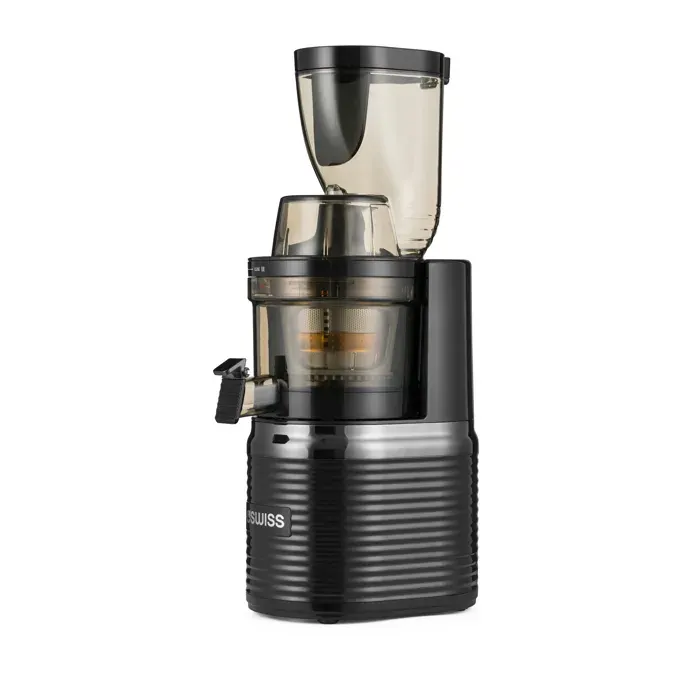 Extracteur de Jus 4Swiss BM202 Rotation Lente Moteur Puissant Grande Embouchure 8cm Nettoyage Facile en 1 min Sans BPA