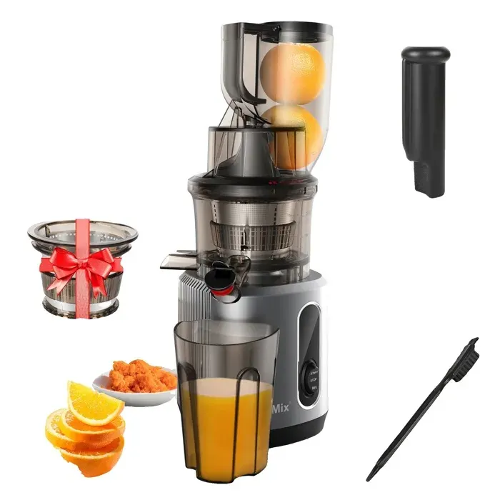 Extracteur de jus à froid puissance de 200W goulot dalimentation de 75 mm HH-916I UE