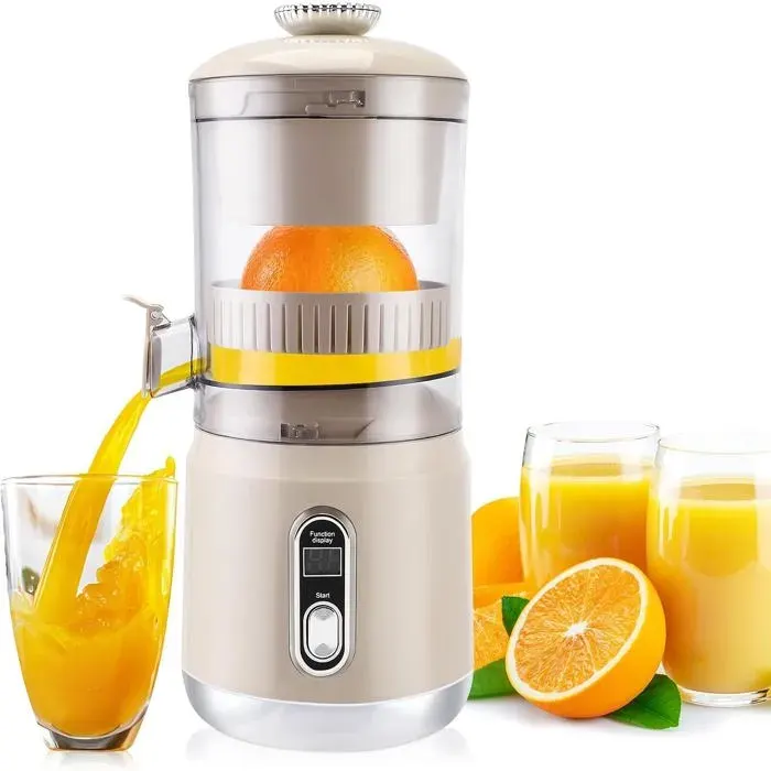 Extracteur de jus à rotation lente rechargeable USBgoulotte large 110 mm3 vitessespresse‑fruits électrique pour fruits et légumes