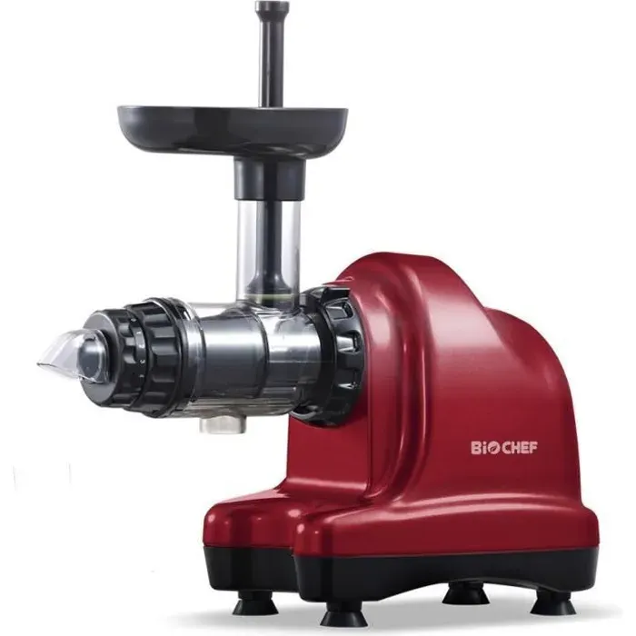 Extracteur de jus - BIOCHEF - AXIS Cold Press Rouge - 150 Watt - Centrifugeuse