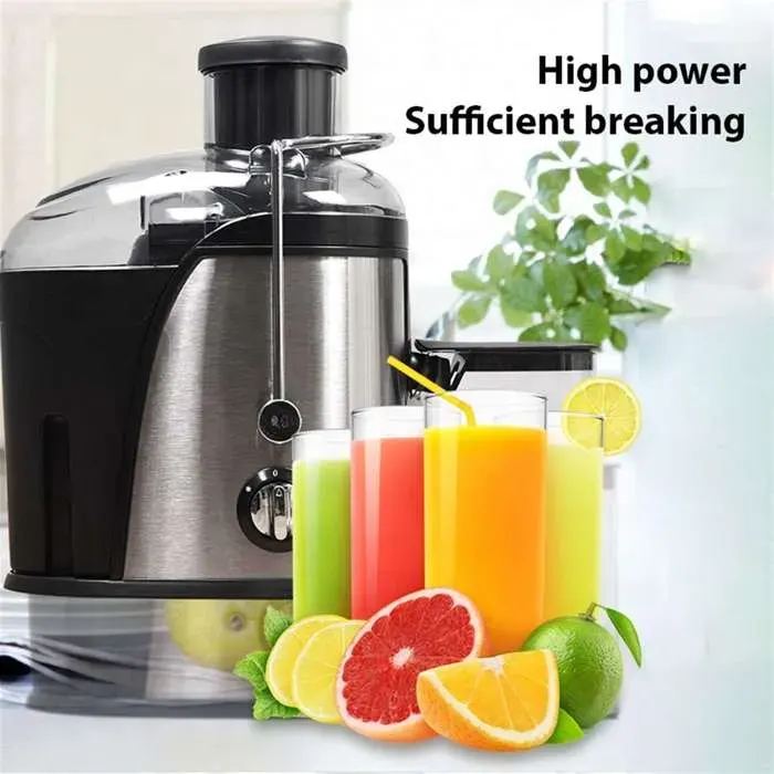 Extracteur de Jus Centrifuge 400W - 22000 tr/min -Acier inoxydable – Capacité 15L - 2 vitesses -Jus fruits/légumes