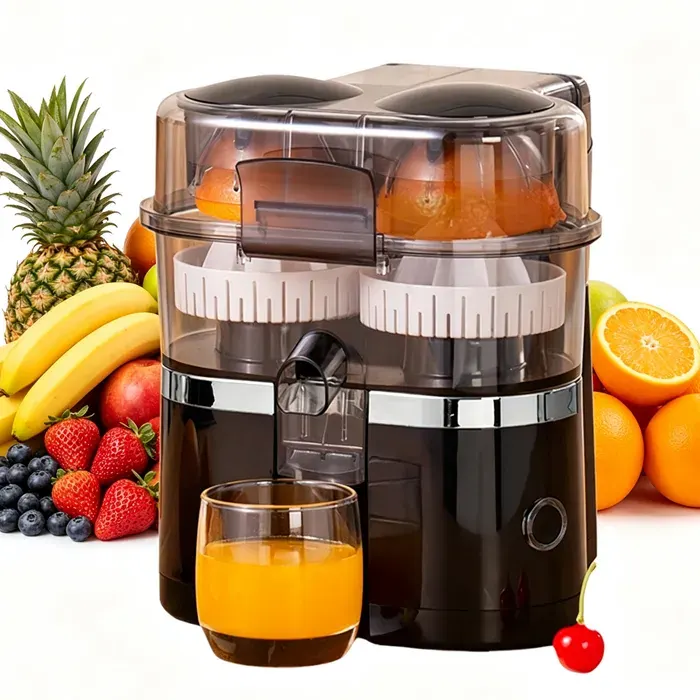 Extracteur de Jus - Centrifuge fruits et legumes - Sans BPA - Facile à nettoyer - Fonction de coupe intégrée - Fruits et Légumes