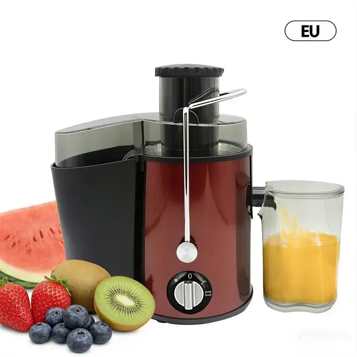 Extracteur de Jus Centrifugeuse pour fruits et légumes 400W entrée dalimentation de 65 mm 3 vitesses fonction anti-goutte