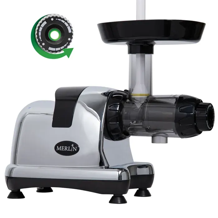 Extracteur de jus horizontal Merlin MNC500MC - Chromé - Spécial Céleri