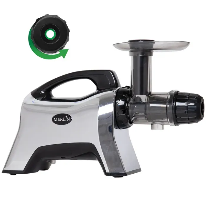 Extracteur de jus horizontal Merlin MNC700MC - Chromé - Spécial Céleri