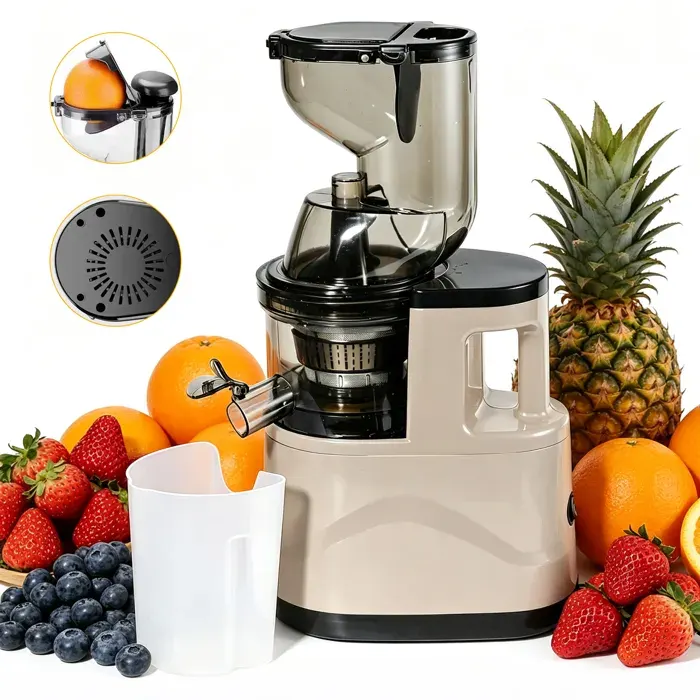 Extracteur de Jus - Jarre à Jus 600ml Sans BPA - Centrifuge fruits et legumes - 80 MM Large Bouche - Fruits et Légumes - 500W -60dB