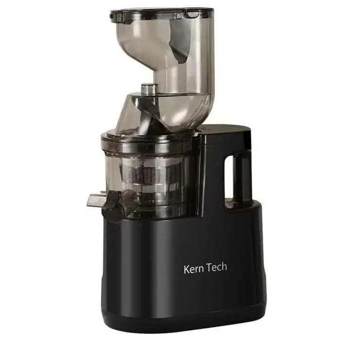 Extracteur de jus - Kern Tech - 500 W 377 x 20 x 366 cm 85 mm de gros calibre Extraction efficace Pressage lent Facile à nettoyer — coloris Noir