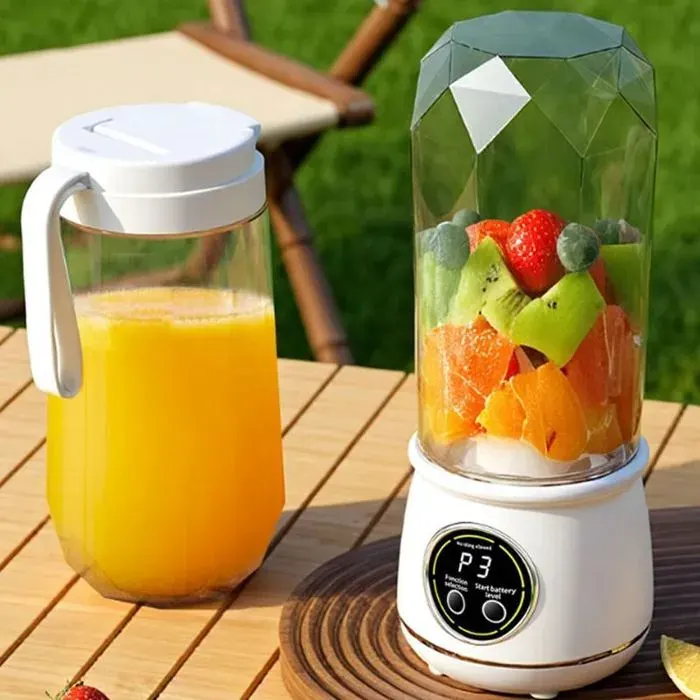 Extracteur de jus mixeur personnel portable sans fil 550 ml idéal pour préparer des smoothies et des milkshakes